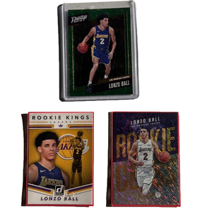 Lonzo Ball basketball card lot of 3